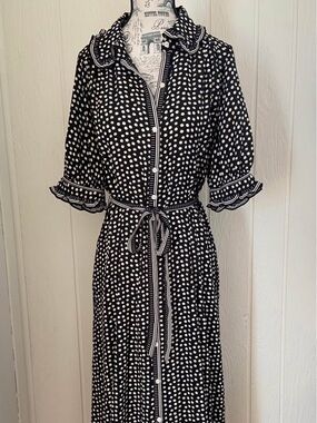Max Studio Black and White Maxi Dress
